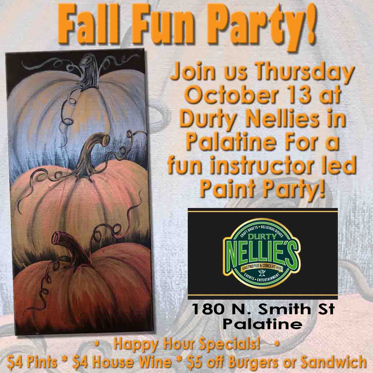 FALL FUN PAINTING AT NELLIE'S 